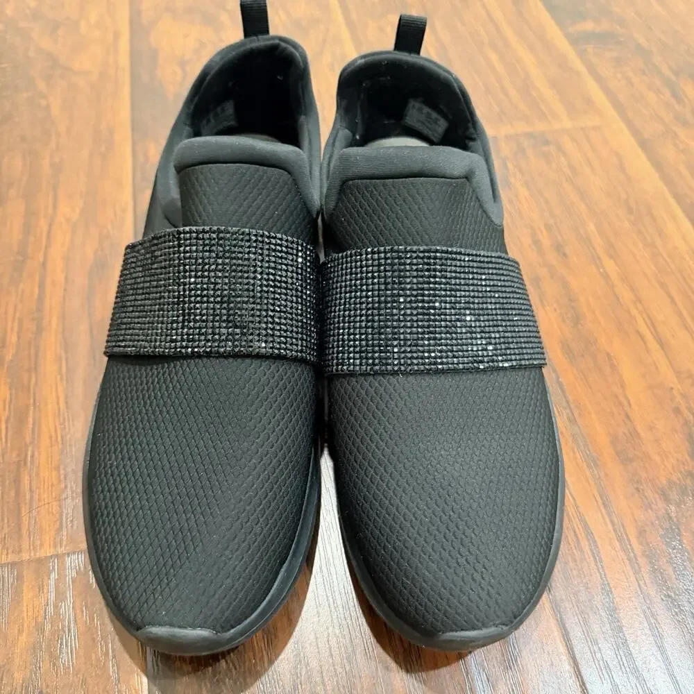 Clarks Cloudsteppers Black Slip On Comfort Sneakers Women’s US 9.5 Elastic Strap